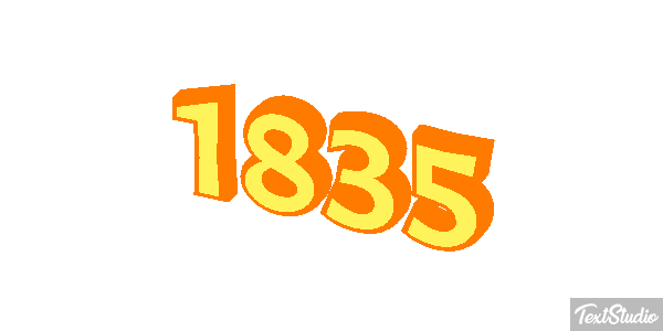 1835 Text effect