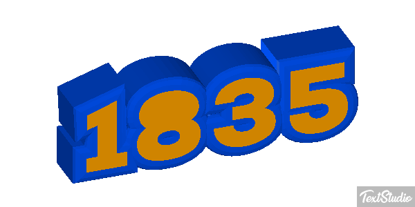 1835 Text effect
