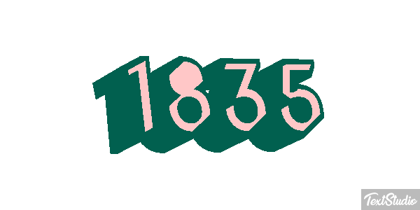 1835 Text effect