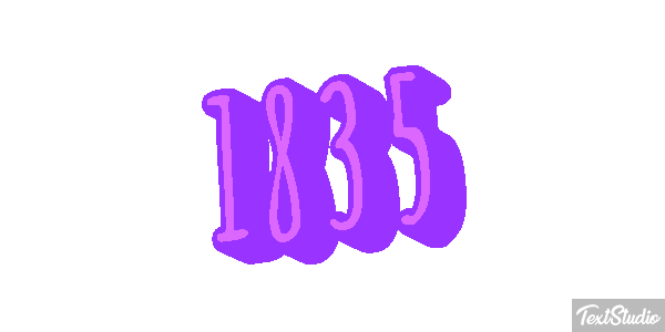 1835 Text effect