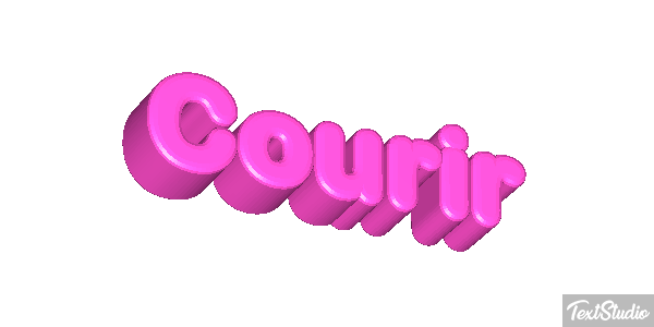 Courir Efecto de texto