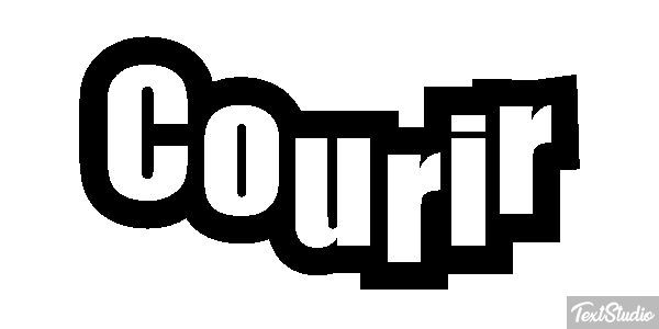 Courir Efecto de texto