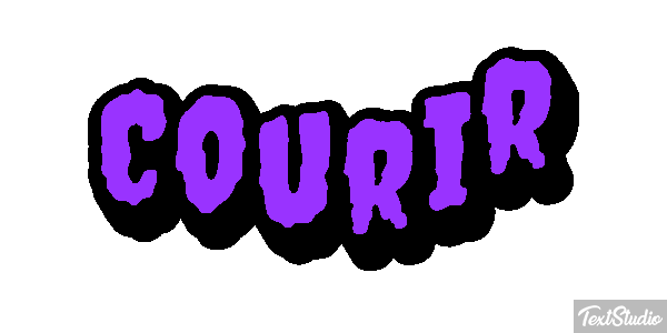 Courir Efecto de texto