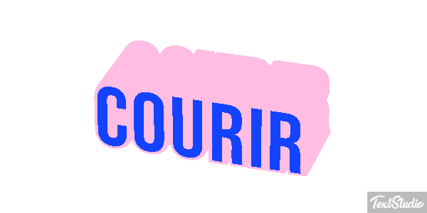 Courir Efecto de texto