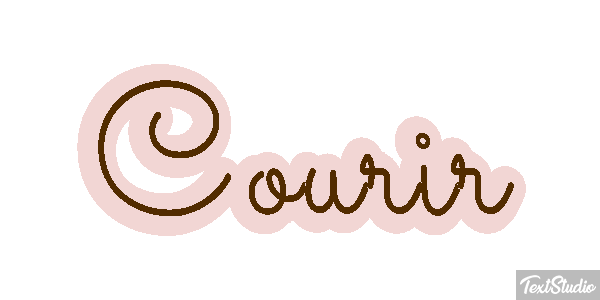 Courir Efecto de texto