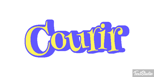 Courir Efecto de texto