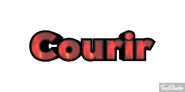 Courir Efecto de texto