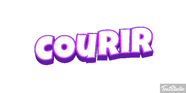 Courir Efecto de texto