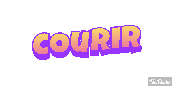 Courir Efecto de texto