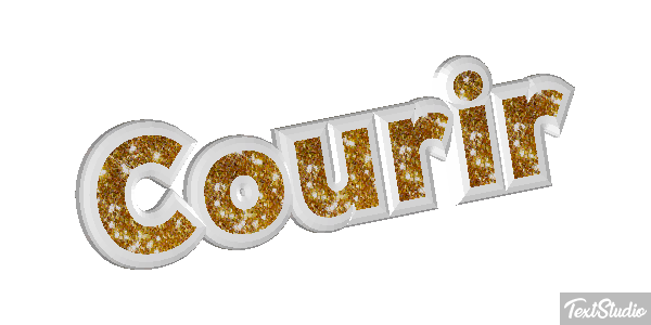 Courir Efecto de texto
