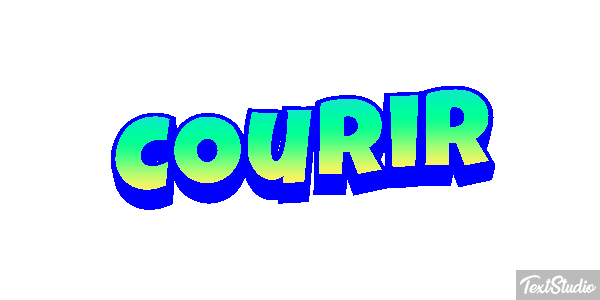 Courir Efecto de texto