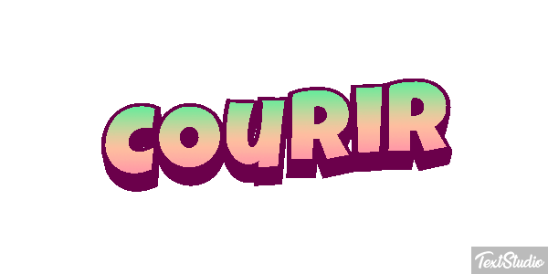 Courir Efecto de texto