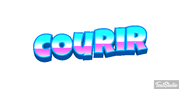 Courir Efecto de texto