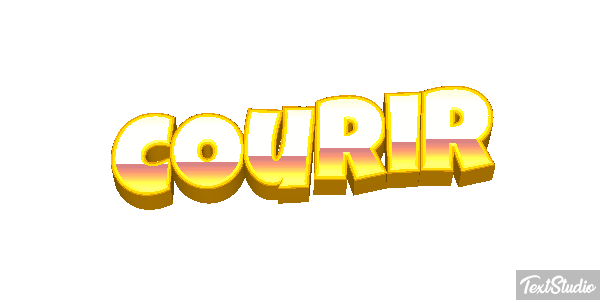 Courir Efecto de texto
