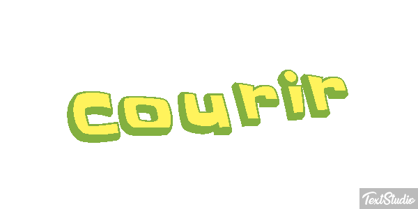 Courir Efecto de texto
