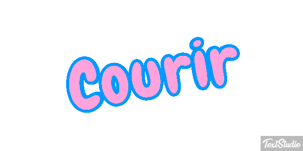 Courir Efecto de texto