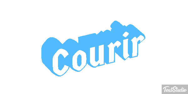 Courir Efecto de texto