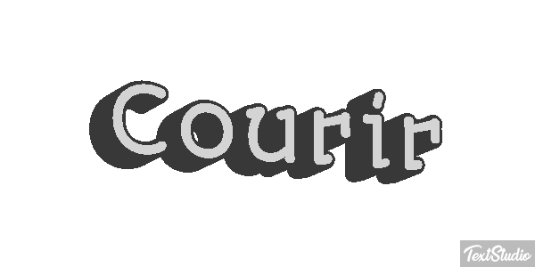 Courir Efecto de texto