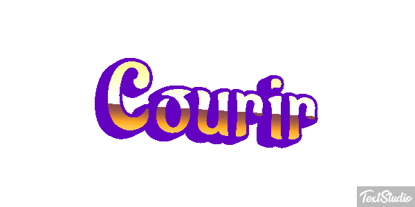 Courir Efecto de texto