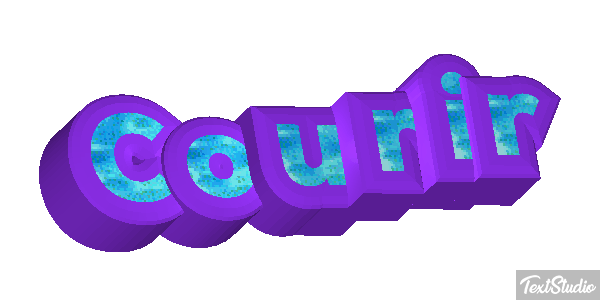 Courir Efecto de texto