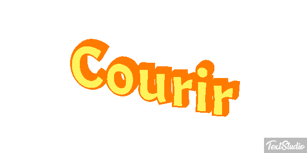 Courir Efecto de texto