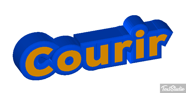 Courir Efecto de texto