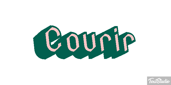 Courir Efecto de texto