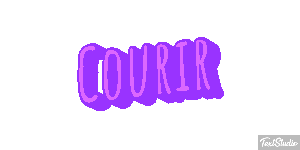 Courir Efecto de texto
