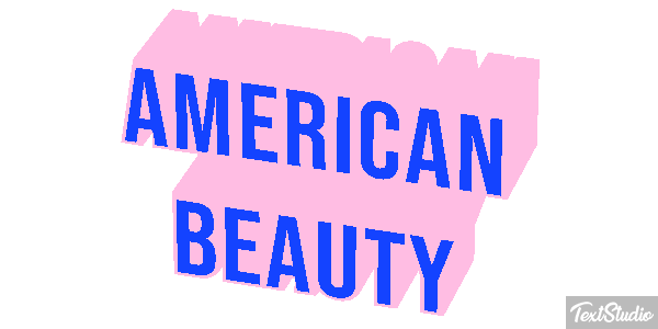 American Beauty Tekst effect