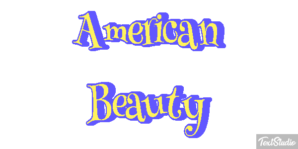 American Beauty Tekst effect