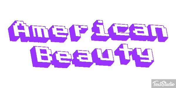 American Beauty Tekst effect