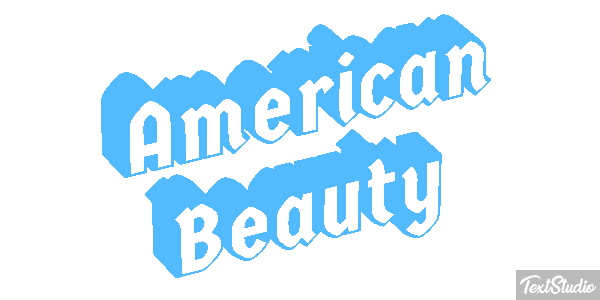 American Beauty Tekst effect