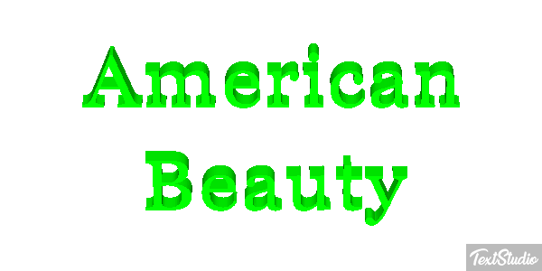 American Beauty Tekst effect