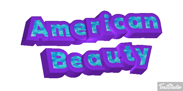 American Beauty Tekst effect