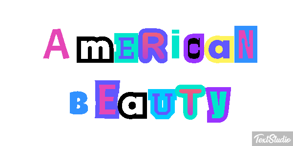 American Beauty Tekst effect