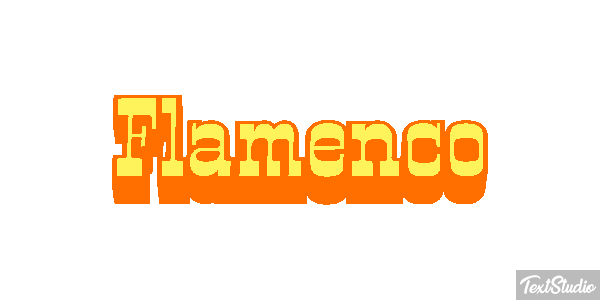 Flamenco Texteffekt