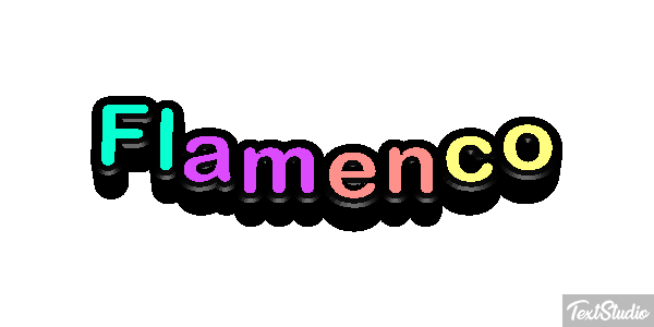 Flamenco Texteffekt