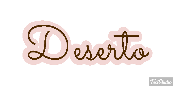 Deserto Efeito do texto