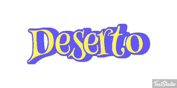 Deserto Efeito do texto