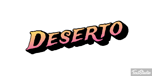 Deserto Efeito do texto