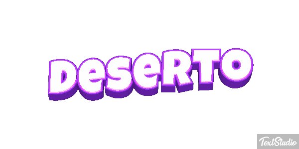 Deserto Efeito do texto