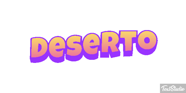 Deserto Efeito do texto