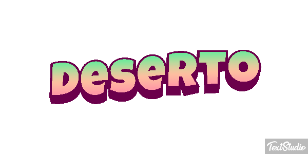 Deserto Efeito do texto