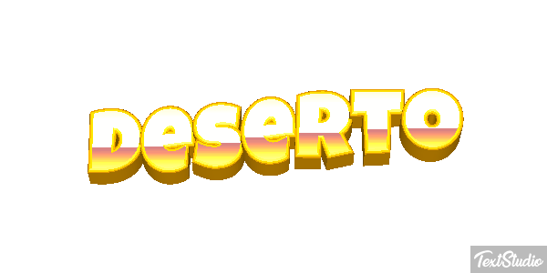 Deserto Efeito do texto