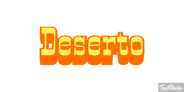 Deserto Efeito do texto