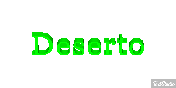 Deserto Efeito do texto