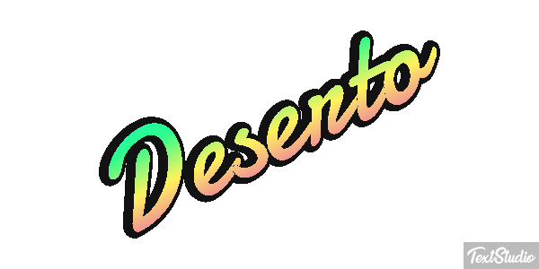 Deserto Efeito do texto