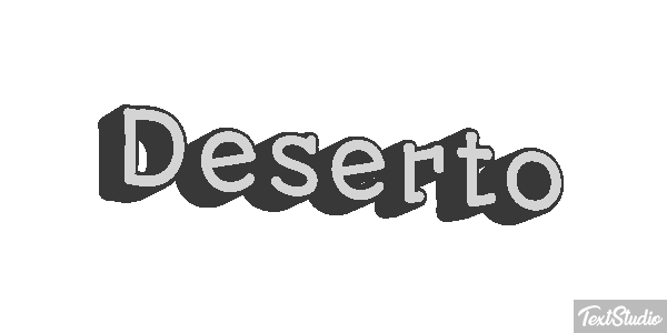 Deserto Efeito do texto