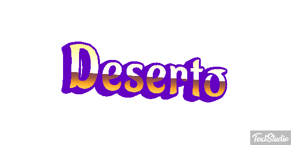 Deserto Efeito do texto