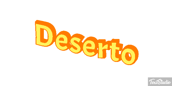 Deserto Efeito do texto